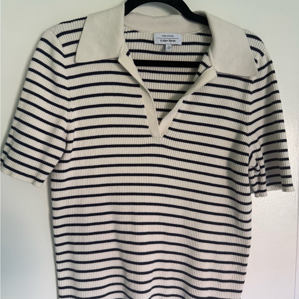 & Other Stories Striped Knit Top